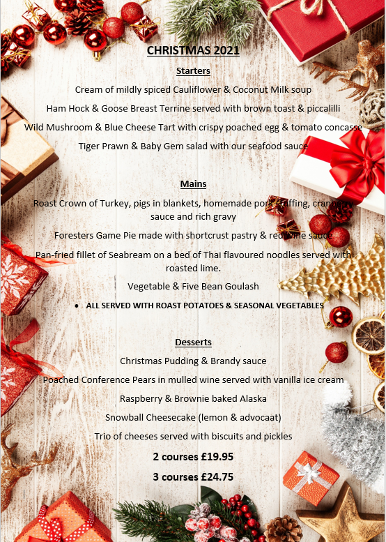 Food and Drinks Menus | The Foresters Arms in Brockenhurst New Forest